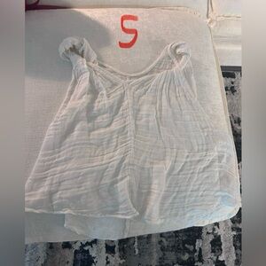 Free People white gauze shirt NWOT
